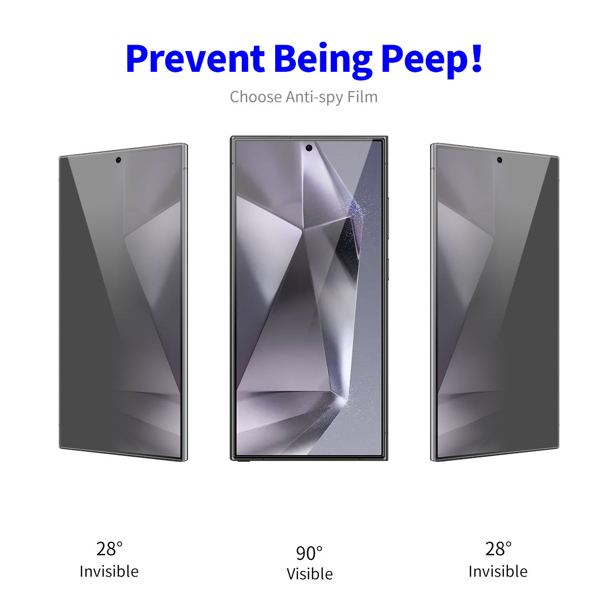 ENKAY HAT PRINCE 5Pcs For Samsung Galaxy S24 Ultra Screen Protector Anti-Spy Full Coverage Film ENKAY HAT PRINCE 5Pcs For Samsung Galaxy S24 Ultra Screen Protector Anti-Spy Full Coverage Film
